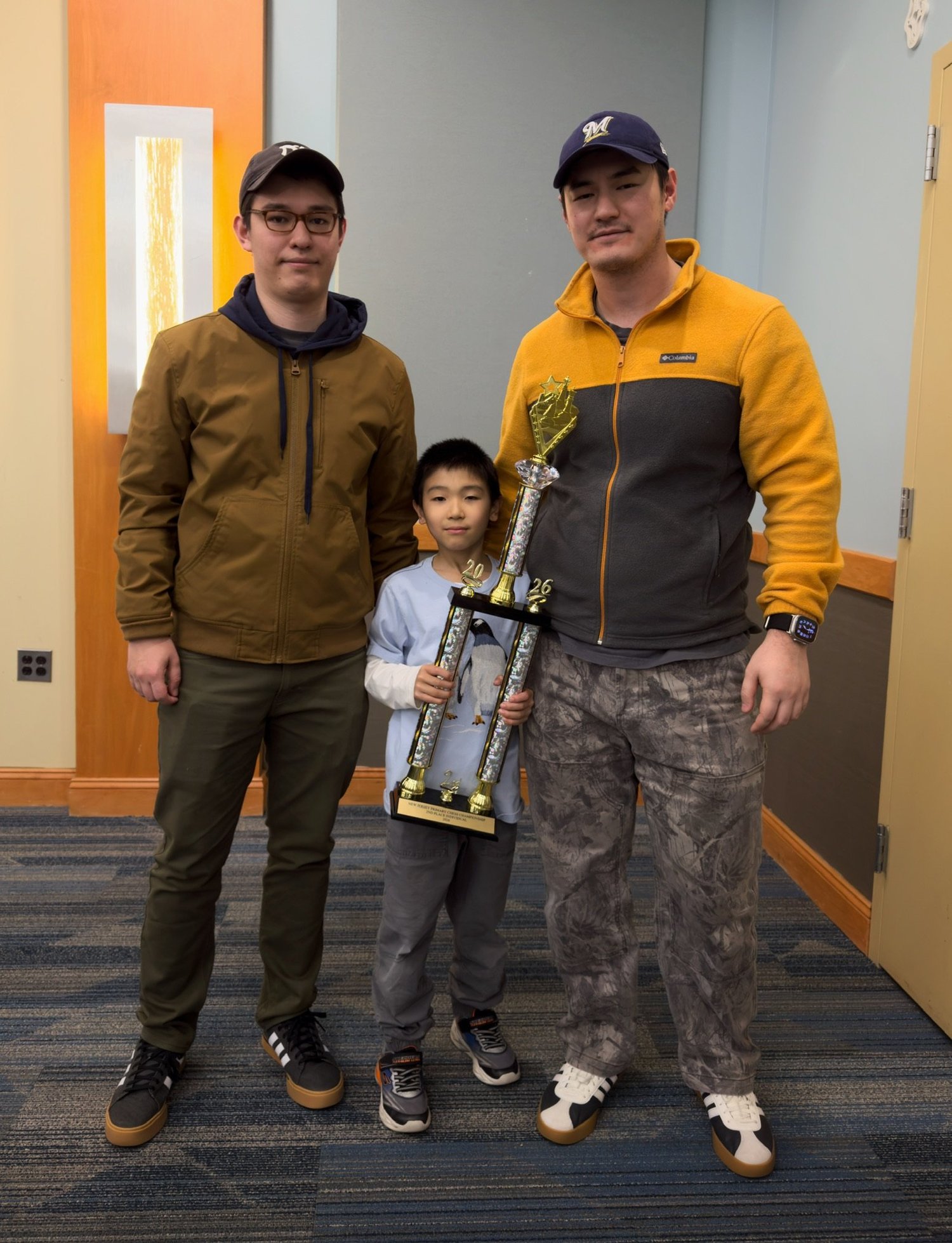 Congratulating our student Bryce